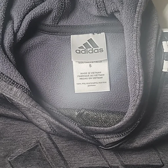 3/$30 ADIDAS Dri-Fit Pullover Hood Stripes Originals Embossed - Picture 4 of 6